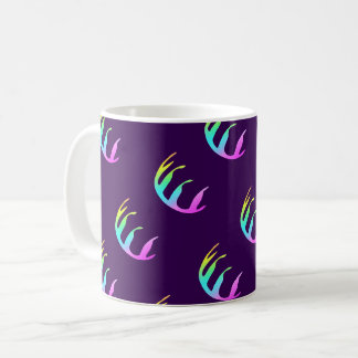 Fjäderfäers Lila Kaffemugg