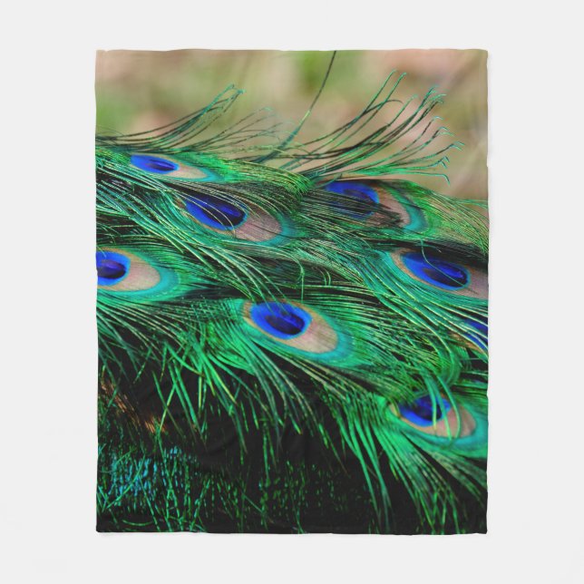 Fjäderfäfjädrar Fleecefilt (Framsidan)
