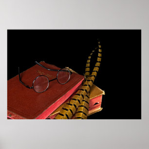 Fjäderfäfjädrar på Bibeln Poster