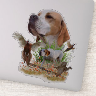 Fjäderfäjning med pekare, konst klistermärken