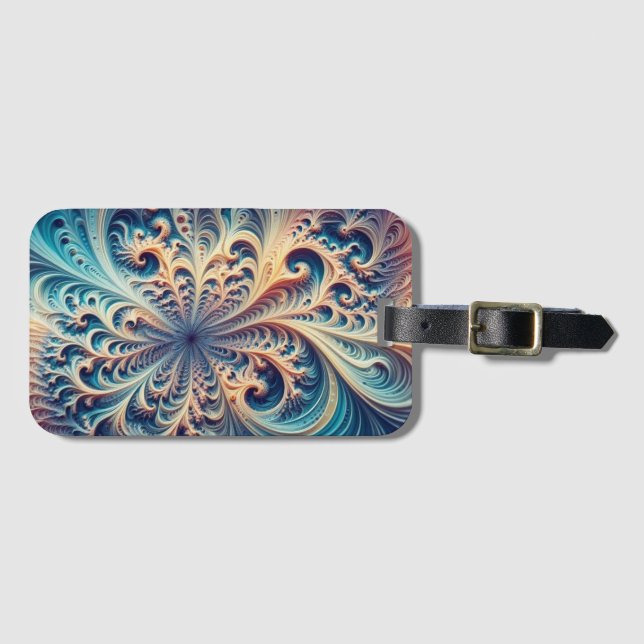 Fjäderfäkorall - Anpassningsbarnas resgodssetikett Bagagebricka (Framsida horisontal)