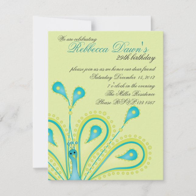 Fjäderfänga. Inbjudningar (Framsida)