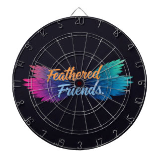 Fjäderfänga vänner darttavla
