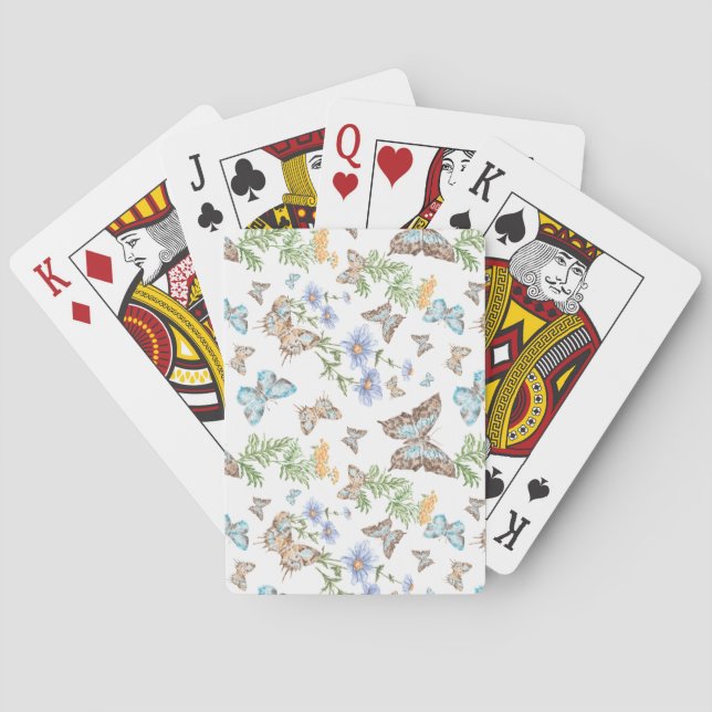 Fjäderfäntekonst Casinokort (Baksidan)