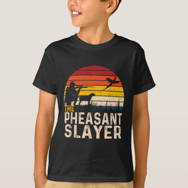Fjäderfäskiktet - Fågeljakt på fasasant T Shirt (Framsida)