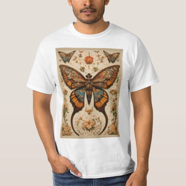 Fjäderflänslan av mångfasetterad Arm T Shirt (Framsida)