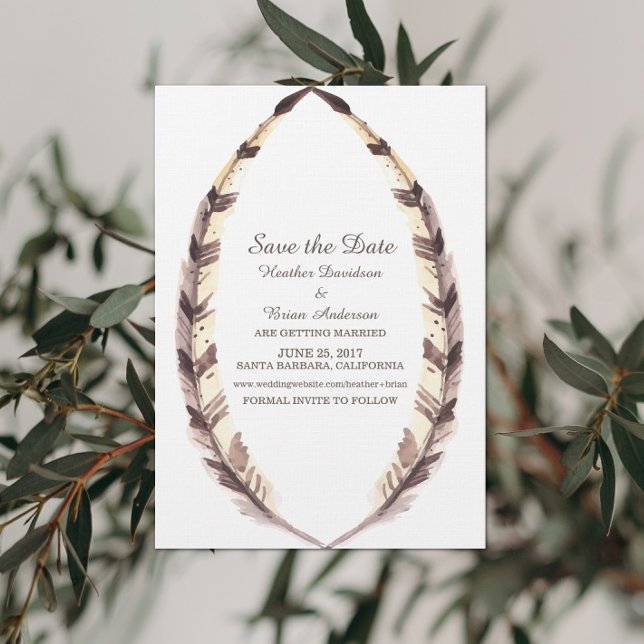 Fjädergräns Spara datum-inbjudan Inbjudningar (Skapare uppladdad)