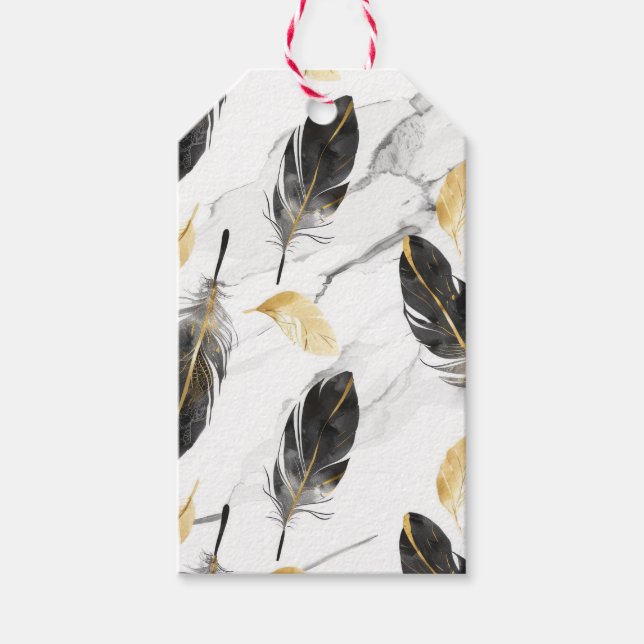 "Fjäderingskort i Önskemål" Presentetikett (Framsidan)