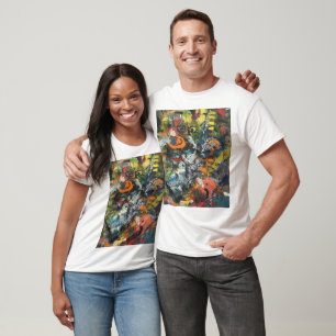 Fjäderklädd Gudinned Abstrakt Hankamer Artjunkhaus T Shirt