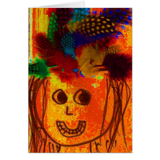 fjäderkort hälsningskort