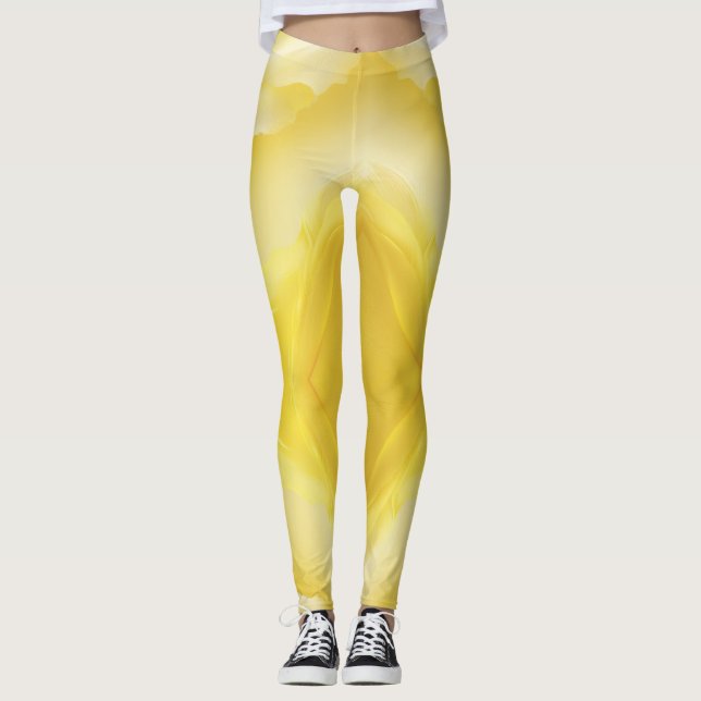 Fjäderlätt Blomning Leggings (Framsida)