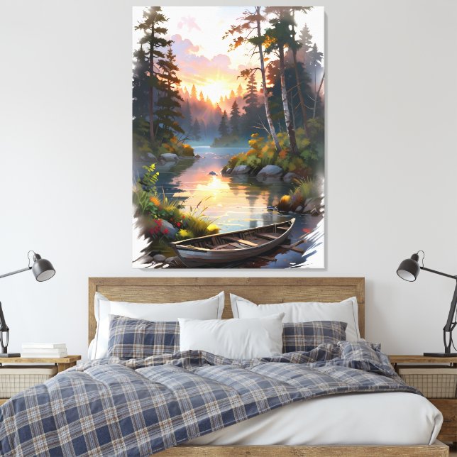 Fjäderlugnt Canvastryck (Insitu (sovrum))