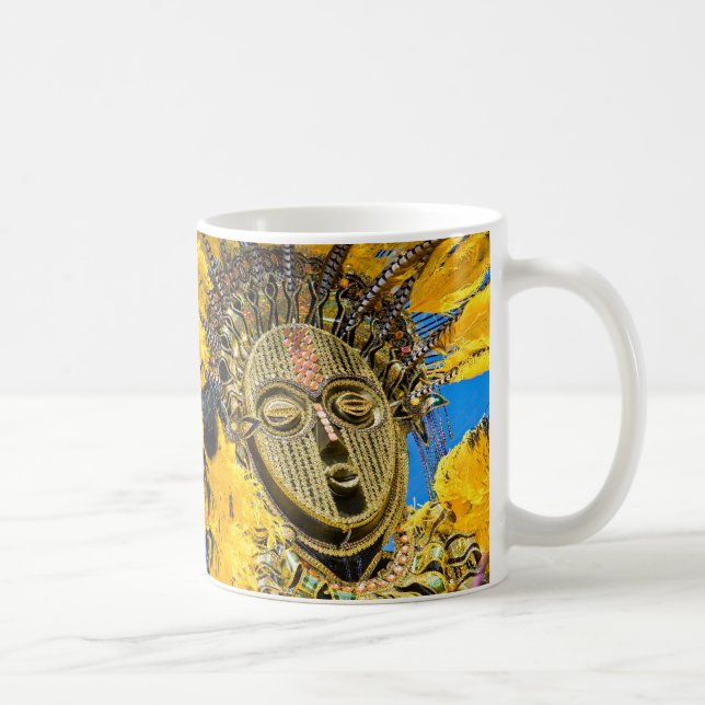fjädermask kaffemugg (Höger)