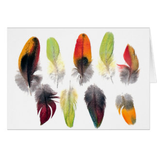 Fjädermönster Hälsningskort
