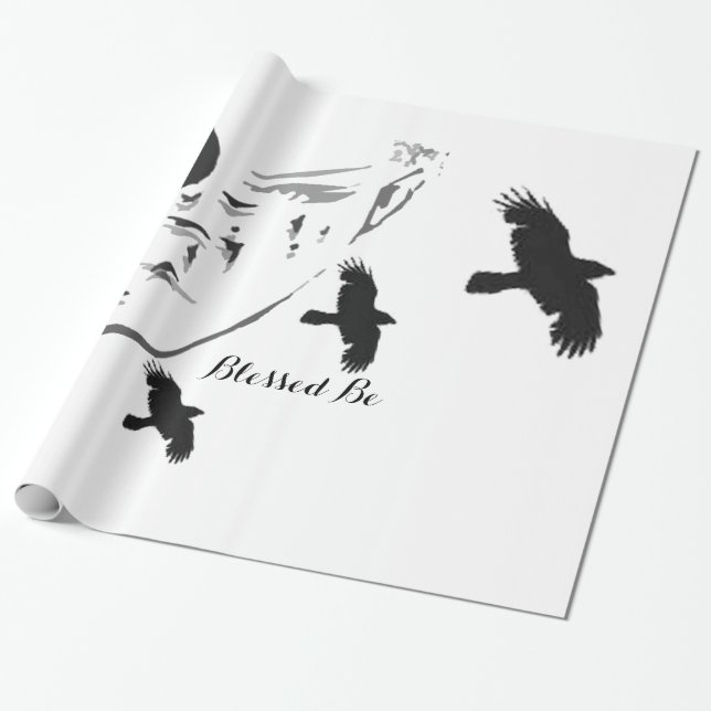 Fjäderns förändring presentpapper (Utrullad)