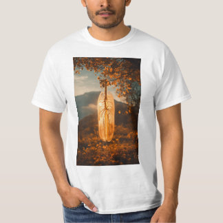 Fjäderns Grace - Elegant T-Shirt-design T Shirt