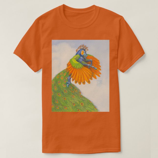 Fjäderprydd Pegasus T Shirt (Design framsida)