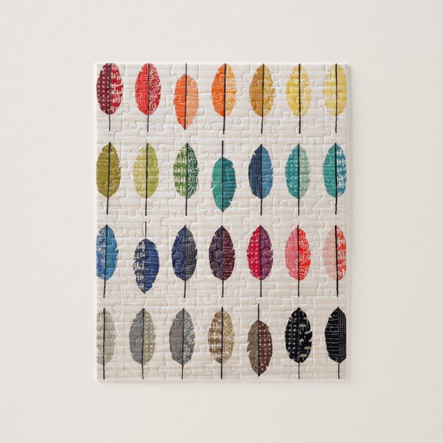 Fjäderpuss med avböjd ludd pussel (Vertikal)