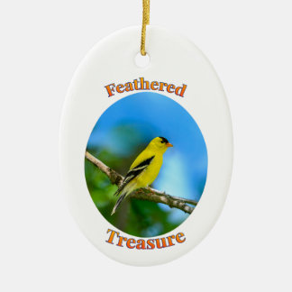 Fjäderrik skatt - Amerikansk guldfink ornament