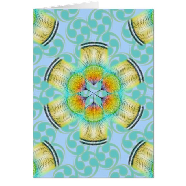 FjäderRosette Hälsningskort (Framsidan)