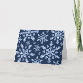 FjäderSnowflakesnöstorm Helgkort