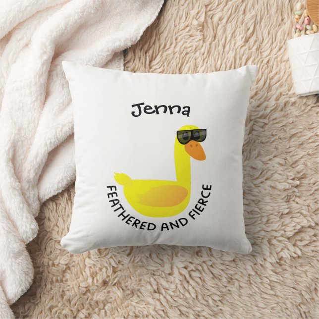 Fjädrad och vild kudde (Filt)