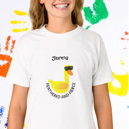 Fjädrad och vild t shirt
