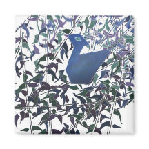 FJÄDRAR AV PEACOCK MAGNET ETERNAL KÄRLEK