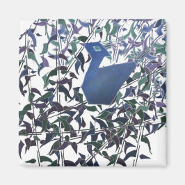 FJÄDRAR AV PEACOCK MAGNET ETERNAL KÄRLEK