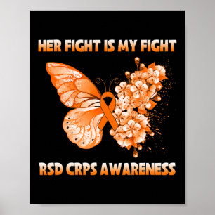 Fjädrar hennes kamp är min kamp mot RSD Crps Aware Poster