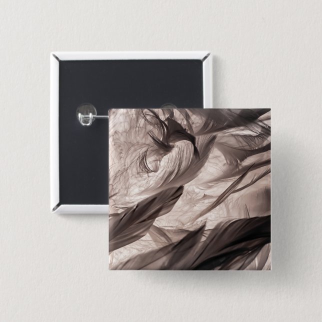 Fjädrar Knapp (Framsida & baksida)