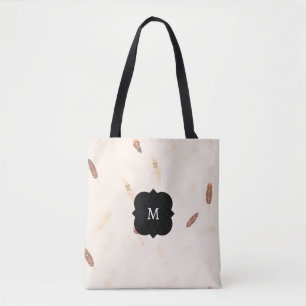 Fjädrar Lyx Populär Boho Kollektion Tygkasse