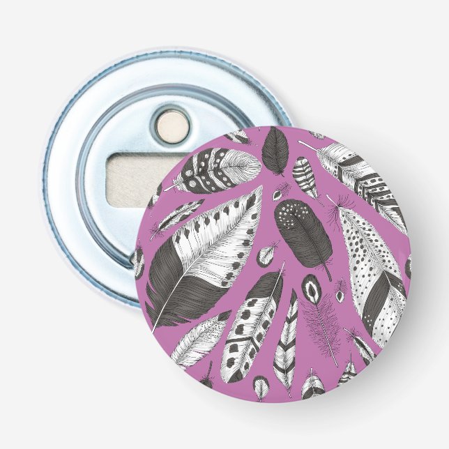 Fjädrar mönster flasköppnare (Framsidan)