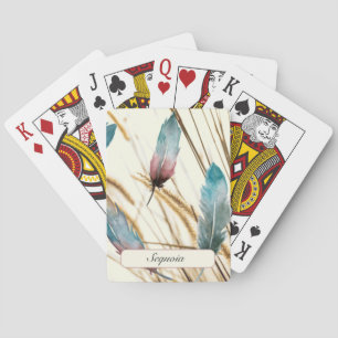 Fjädrar och gräs casinokort