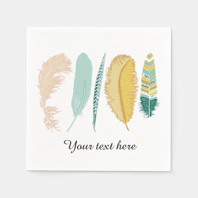 Fjädrar Pappersservett (Framsidan)