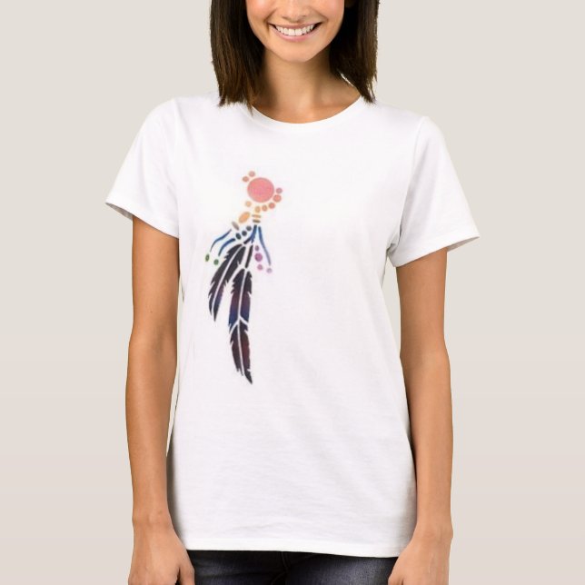 fjädrar t-shirt (Framsida)