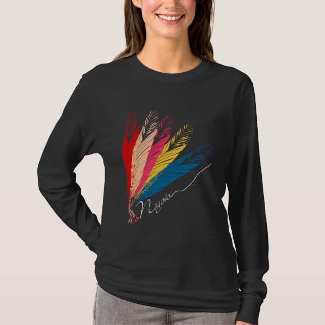 Fjädrar Tee Shirt (Framsida)