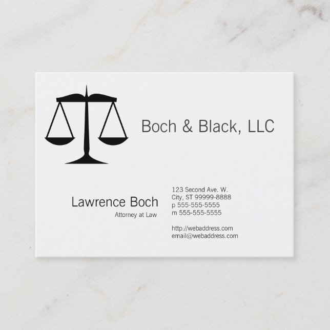 Fjäll av rättvisa (lag) visitkort (Framsida)