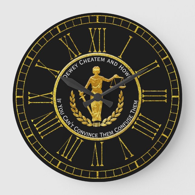 Fjäll av rättvisa personifierar stor klocka (Framsida)