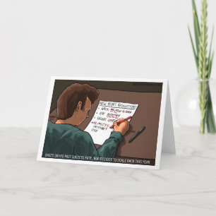 Fjäll det baksida - nytt år helgkort