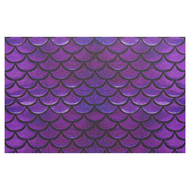 Fjäll för Falln lila- & blåttsjöjungfru Tyg (Fat Quarter)