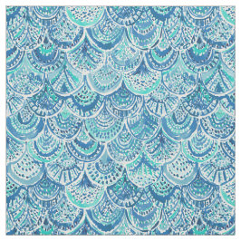 Fjäll för sjöjungfru för STÄNKblåttvattenfärg Tyg