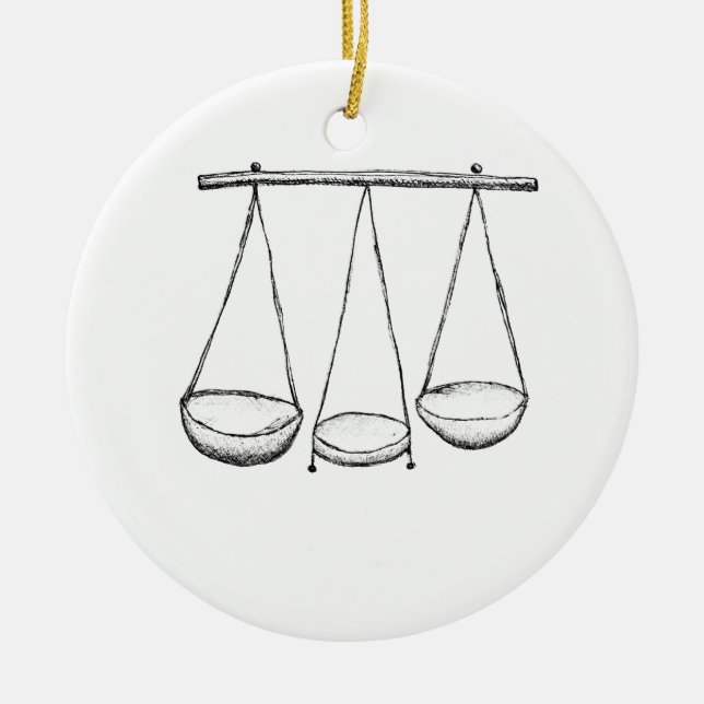 Fjäll Julgransprydnad Keramik (Framsidan)