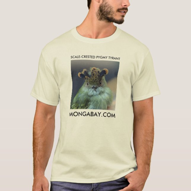 Fjäll-Krönad PygmyTyrant - MONGABAY T Shirt (Framsida)
