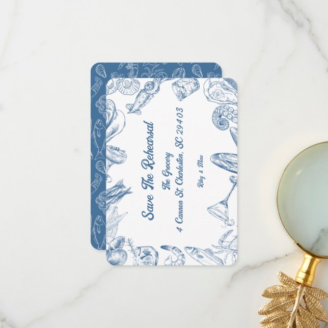 Fjäll och Skal - Spara Rehearsal  Tack Kort (Fram/Back In Situ)