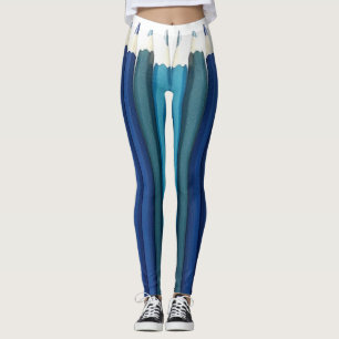 Fjäll ritar i en ro leggings