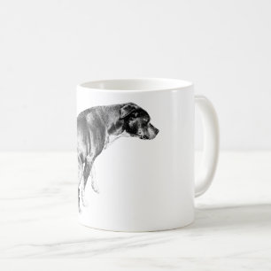 Fjällande Valp i Fall Shadows Kaffemugg