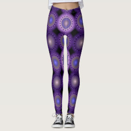 Fjällblått mönster leggings