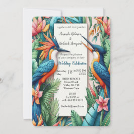 Fjällfåglar och brant, färgstarka, lush-växter inbjudningar