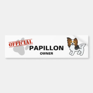 Fjällhund Trefärgad Papillon Tecknad Hund Bildekal